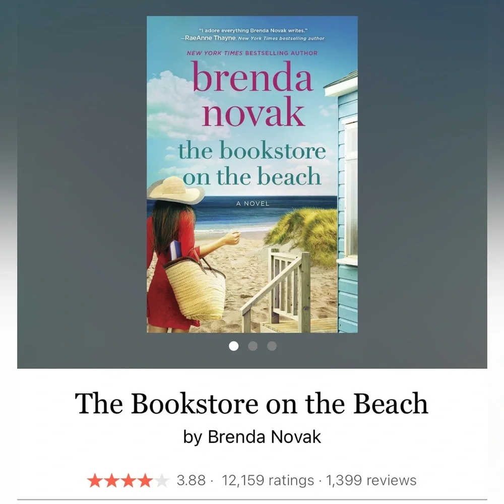 The Bookstore On The Beach by Brenda Novak Paperback Book Romance